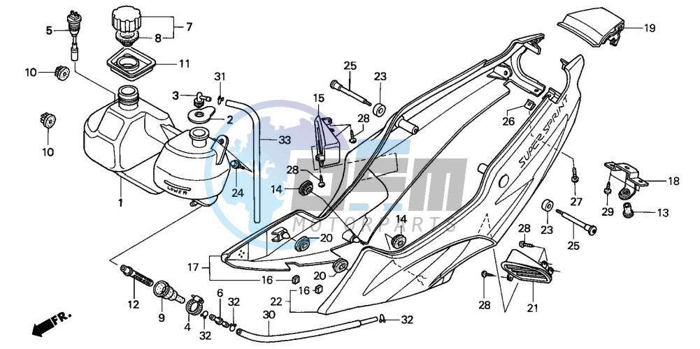 SIDE COVER/OIL TANK