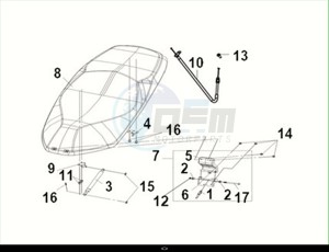 CRUISYM 125 (LV12W3-EU) (M2) drawing SEAT