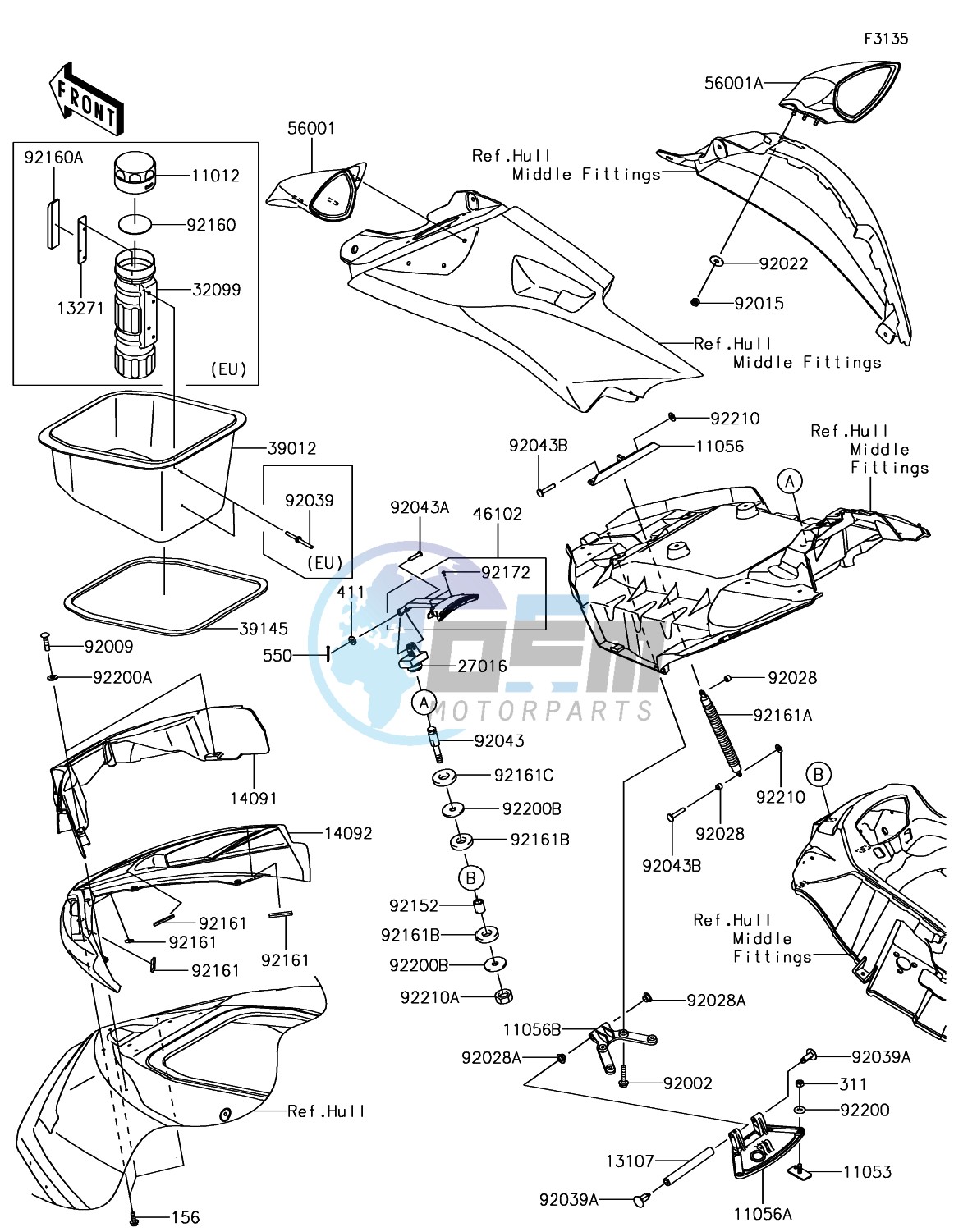 Hull Front Fittings