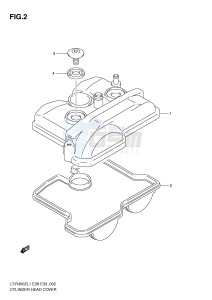 LT-R450 (E28-E33) drawing CYLINDER HEAD COVER