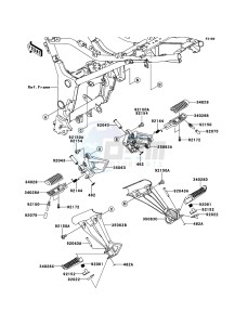 NINJA 250R EX250KBFA GB XX (EU ME A(FRICA) drawing Footrests