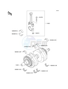 EJ 650 A [W650] (A2-A4 A4 CAN ONLY) W650 drawing CRANKSHAFT