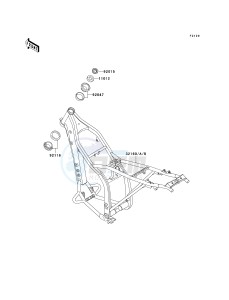 KLX 300 A [KLX300R] (A2-A6) [KLX300R] drawing FRAME