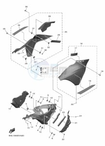 YZF1000 YZF-R1 (B3L7) drawing COWLING 3