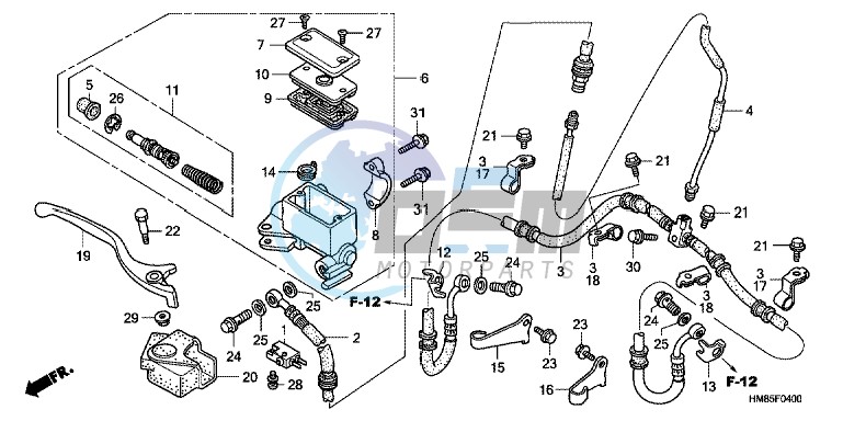 FR. BRAKE MASTER CYLINDER