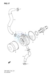 GSF-1250S BANDIT EU drawing OIL COOLER