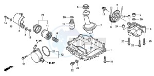 CBF1000S drawing OIL PAN/OIL PUMP