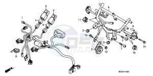 ST1300AE Pan Europoean - ST1300 UK - (E) drawing COWL STAY