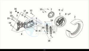 JOYRIDE S 125 (LF12W4-EU) (M1) drawing RR. WHEEL-REAR CUSHION