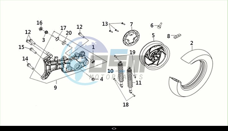 RR. WHEEL-REAR CUSHION