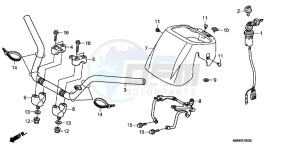 TRX250TMC drawing HANDLE PIPE