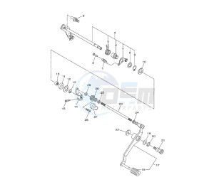 XJ6-F DIVERSION 600 drawing SHIFT SHAFT