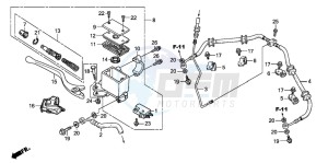 TRX300EX SPORTRAX 300EX drawing FR. BRAKE MASTER CYLINDER (TRX300EX'07,'08)