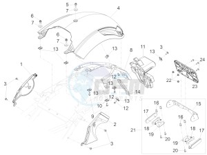 California 1400 Touring ABS USA-CND 1380 drawing Rear mudguard