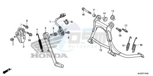 GL1800BD F6B Bagger - GL1800BD UK - (E) drawing STAND