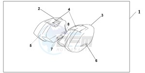 CBR1100XX SUPER BLACKBIRD drawing PANNIER DARKNESS BLACK