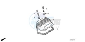 CRF80F9 Mexico - (MX) drawing CYLINDER HEAD COVER