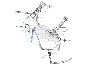 Runner VX-VXR 125-200 125 drawing Fuel Tank