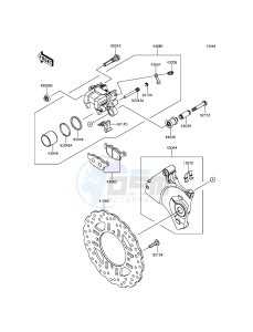 Z800 ZR800CGFA UF (UK FA) XX (EU ME A(FRICA) drawing Rear Brake