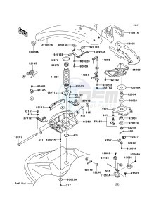 JET SKI 800 SX-R JS800ABF EU drawing Handle Pole