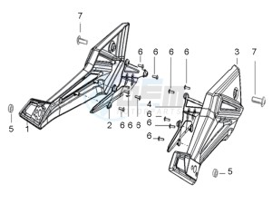 STX 150 drawing Pilot footrest carpet