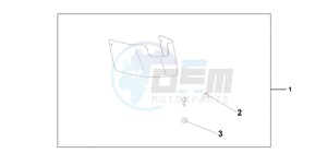 VT750C9 Korea - (KO / MK) drawing CHROME REAR FENDE