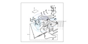 NT650V DEAUVILLE drawing RADIO KIT