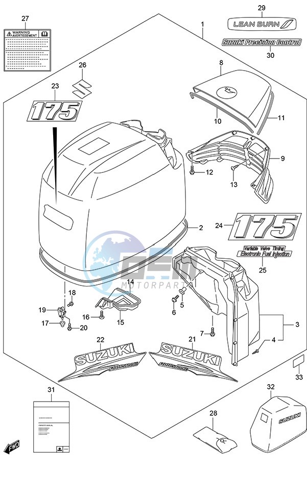 Engine Cover (Black) (Model: TG/ZG)