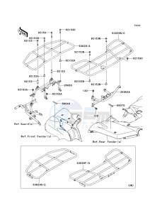 KVF 750 D [BRUTE FORCE 750 4X4I] (D8F-D9F) D8F drawing CARRIER-- S- -