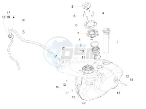 BEVERLY 300 IE ABS E4 (APAC) drawing Fuel tank