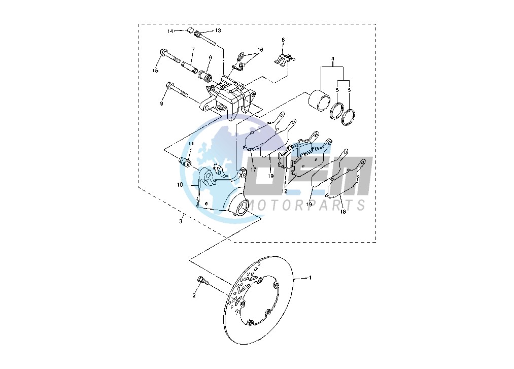 REAR BRAKE CALIPER