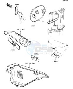 KD 80 M [KD80] (M8) [KD80] drawing LABELS_NUMBER PLATE