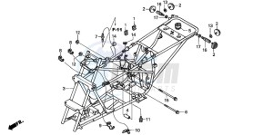 TRX90 FOURTRAX 90 drawing FRAME BODY