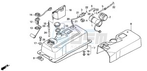 CN250 HELIX drawing FUEL TANK