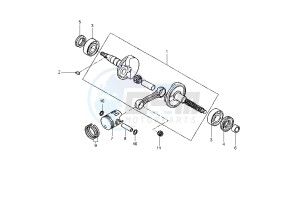 YQ AEROX 50 drawing CRANKSHAFT - PISTON