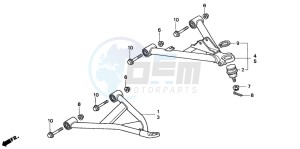 TRX300FW FOURTRAX 300 4X4 drawing FRONT ARM