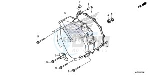 GL1800BE F6B Bagger - GL1800BE UK - (E) drawing CLUTCH COVER