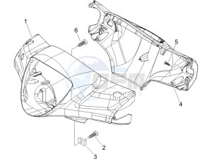 Liberty 125 4t Delivery e3 Single drawing Handlebars coverages