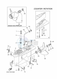 FL250DETX drawing PROPELLER-HOUSING-AND-TRANSMISSION-4