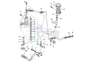 YZF R THUNDER CAT 600 drawing REAR MASTER CYLINDER