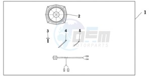 GL1800A Korea - (KO) drawing REAR SPEAKER SET