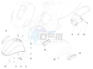 LT 125 4T 3V IE NOABS E3 (APAC) drawing Wheel housing - Mudguard