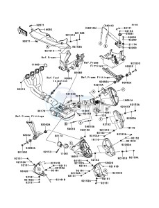 Z1000 ABS ZR1000EDF FR XX (EU ME A(FRICA) drawing Muffler(s)