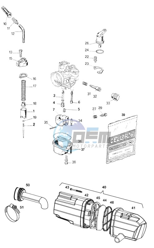 Carburator-intake silencer