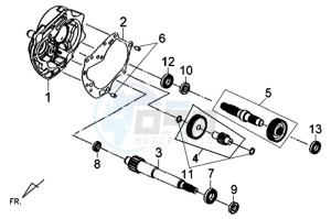 X'PRO 50 (45 KM/H) (AE05W4-FR) (L4-M1) (M1 - 2021) drawing DRIVE SHAFT