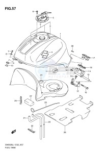 SV650S (E2) drawing FUEL TANK (SV650SL1 E24)