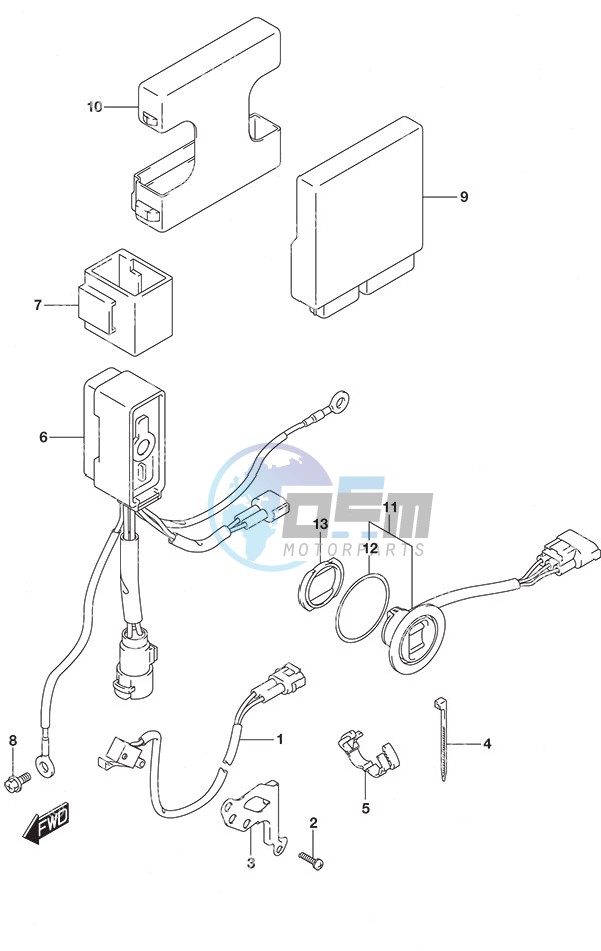 PTT Switch/Engine Control Unit High Thrust