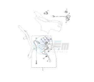 YN NEO'S 50 drawing HANDLE SWITCH AND LEVER 5C2J-G2P