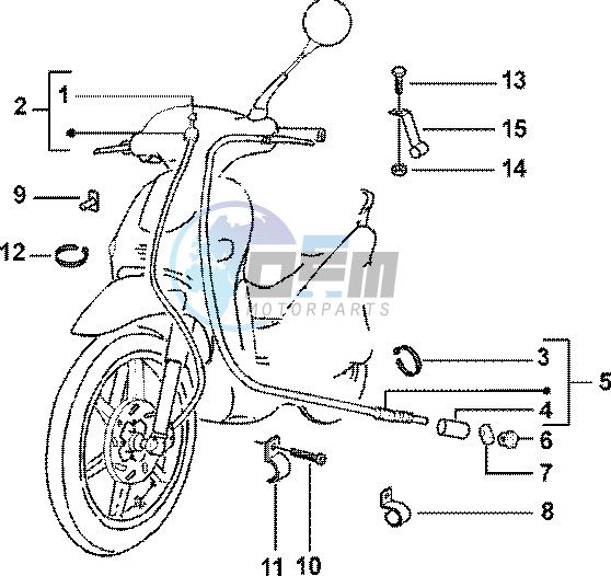 Odometer transmissions - rear brake