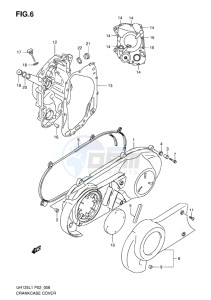 UH125 BURGMAN EU drawing CRANKCASE COVER